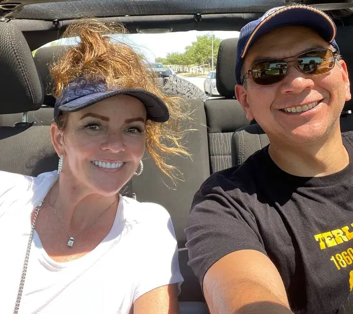 Andrea and her husband, owners of Cedar Park Furnished