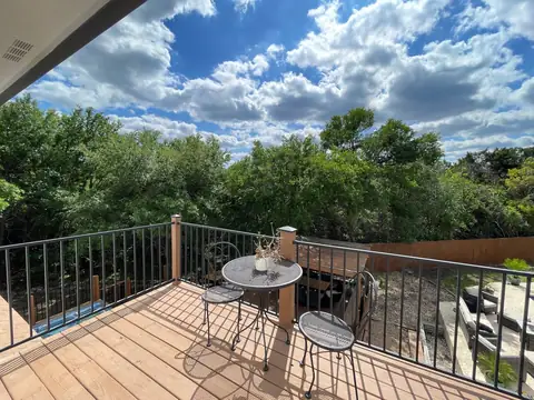 Balcony overlooking greenbelt preserve!