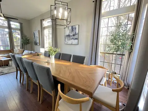 Formal Dining for 8 (expandable to 12 with use of leaf and breakfast area chairs upon request)