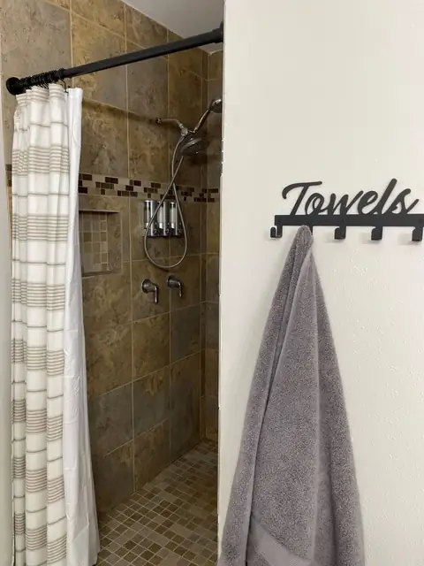 Master 2 bathroom has a Large walk in shower