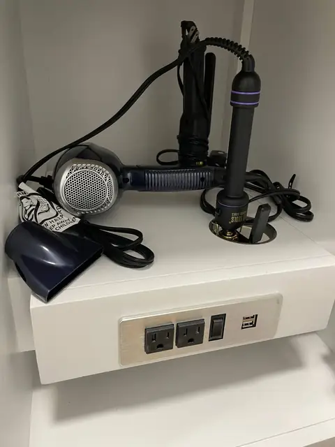 Hair dryers and curling irons with extra power & USB ports to charge your tech!