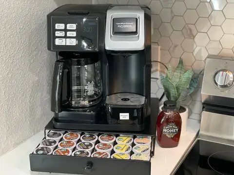Drip Coffee maker as well as Keurig pods!